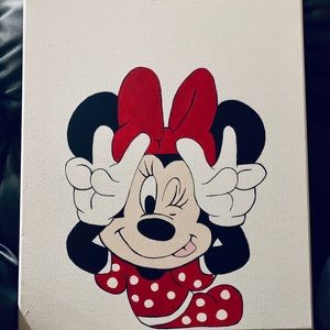 Minnie wall art hand painted